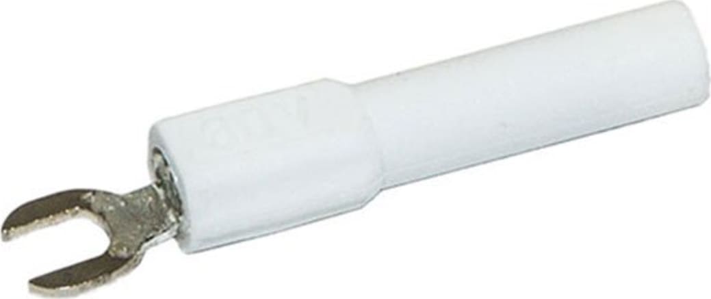 Mueller Electric BU-30211A-9 White Insulated Spade Lug