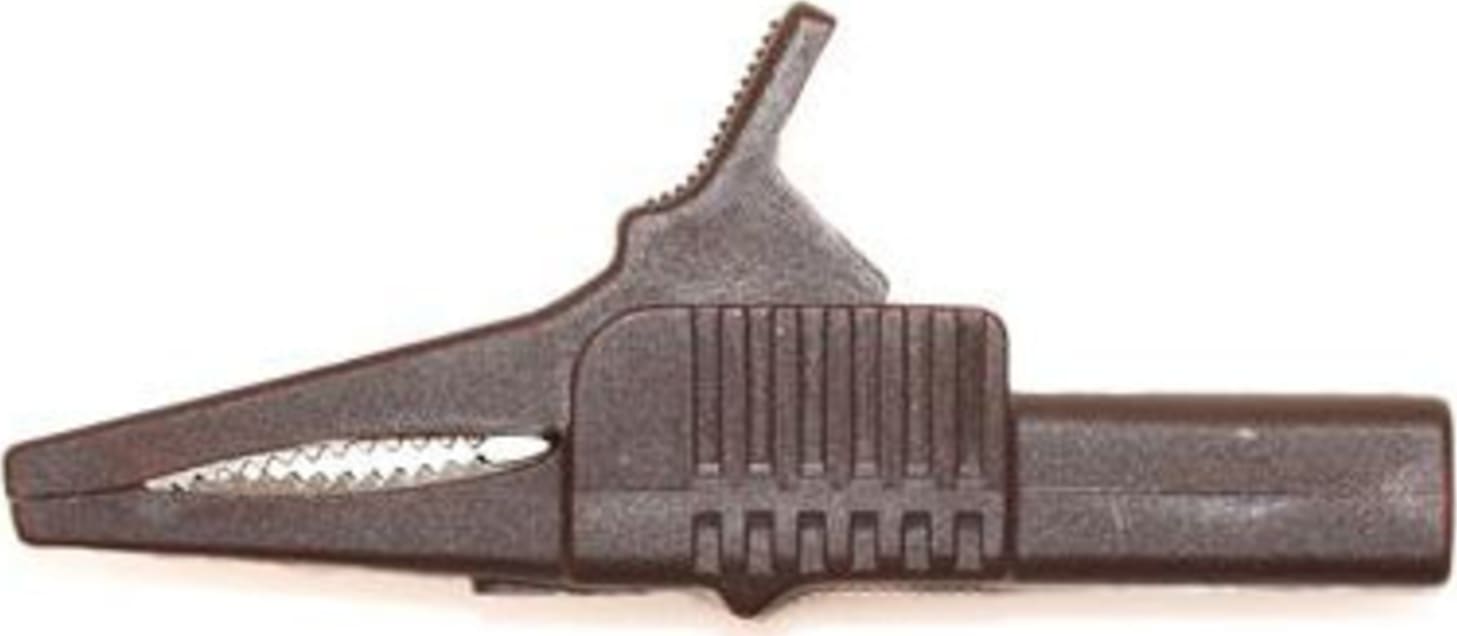 Mueller Electric BU-65-1 - Insulated Alligator Clip (Brown)