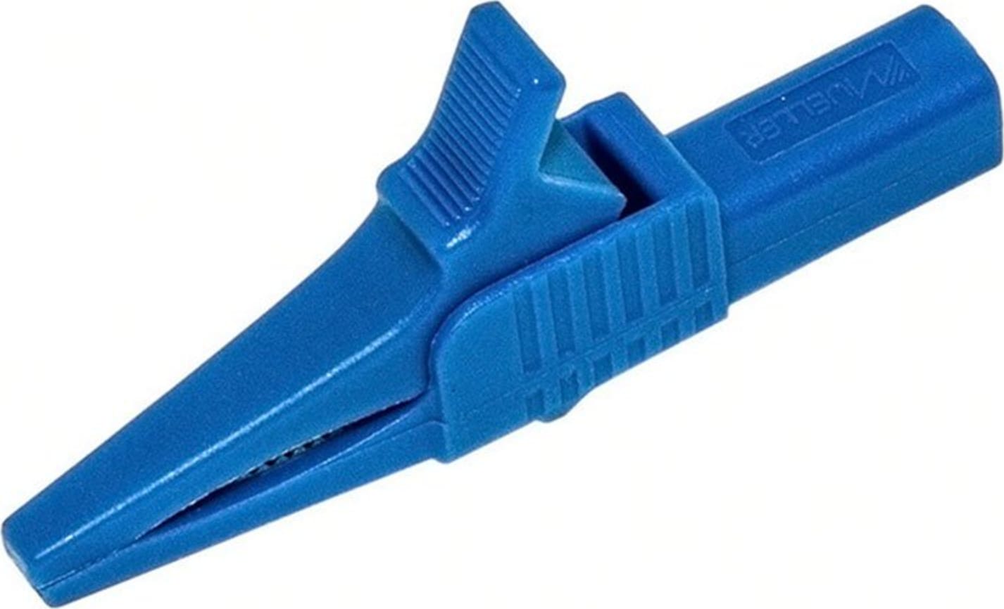 Mueller Electric BU-65-6 Heavy Duty, Large Jaw Alligator Clip Blue