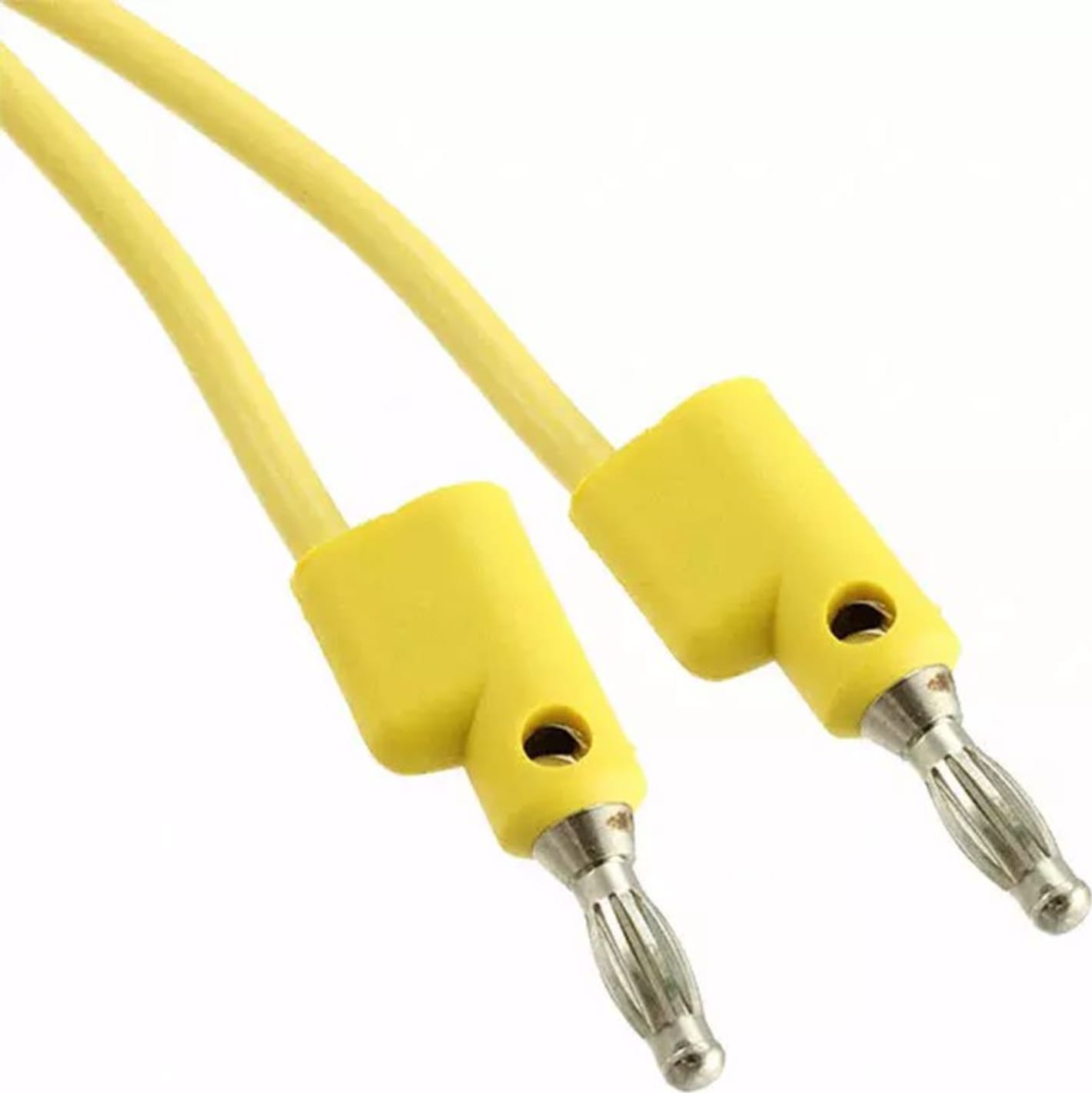 Mueller Electric BU-PB48-4 Test Lead, Stackable Banana Plugs on Each End Yellow