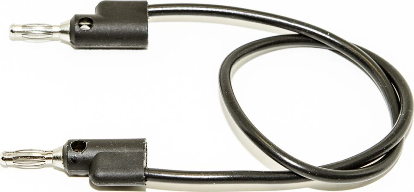 Mueller Electric BU-PB60-0 Test Lead, Stackable Banana Plugs on Each End Black