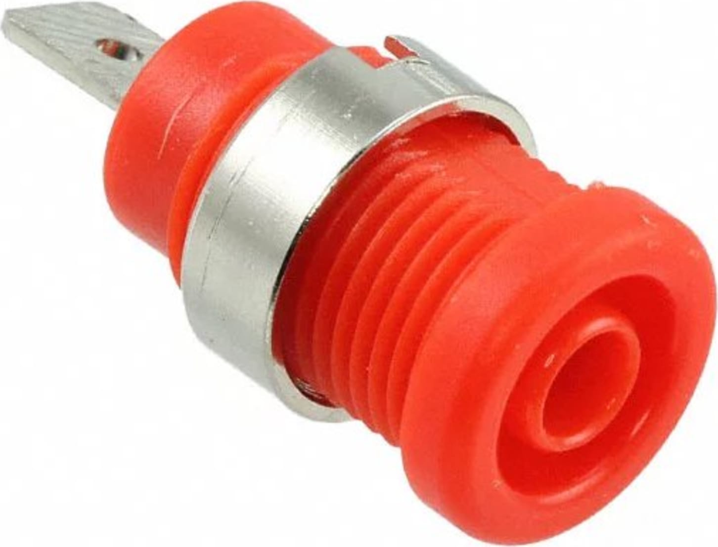 Mueller Electric BU-31610-2 Panel Mount Banana Jack - Red