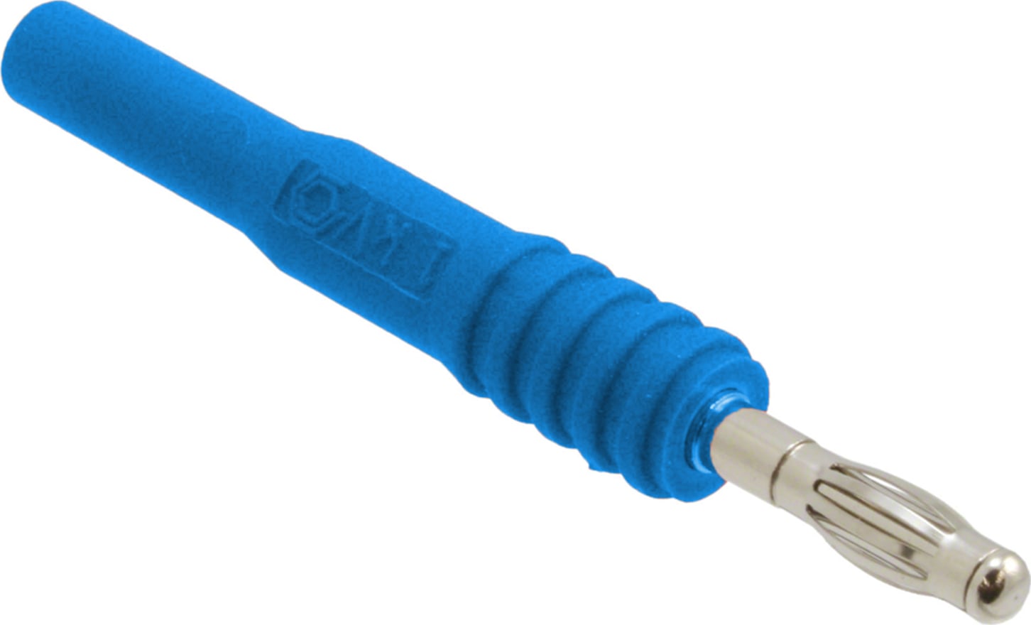 Mueller Electric BU-32101-6 Blue Insulated Banana Jack to Standard Banana Plug