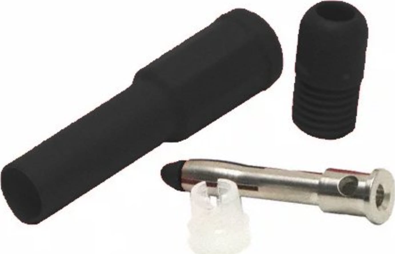 Mueller Electric BU-32603-0 Black Cable Mountable 4mm Shrouded Banana Plug