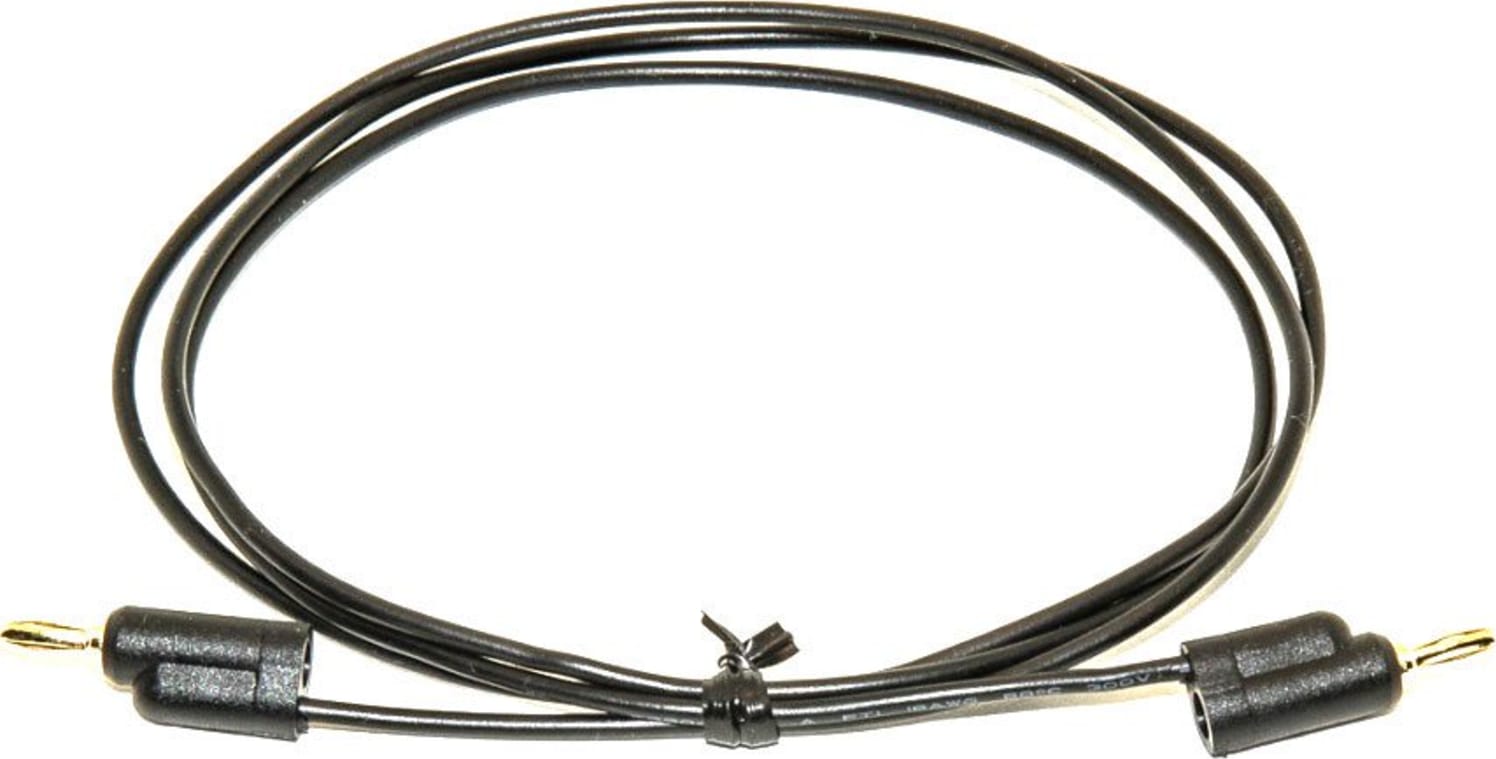 Mueller Electric BU-P1081-36-0 Black Stackable Mini-Banana Test Lead