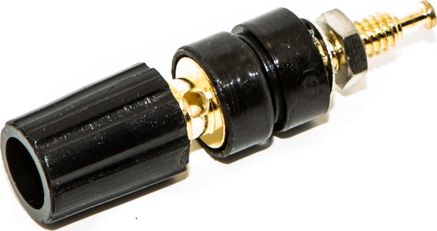 Mueller Electric BU-P3770-0 Black Gold Plated Tellurium Binding Post