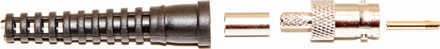 Mueller Electric BU-P3792 Female BNC Connector with Strain Relief