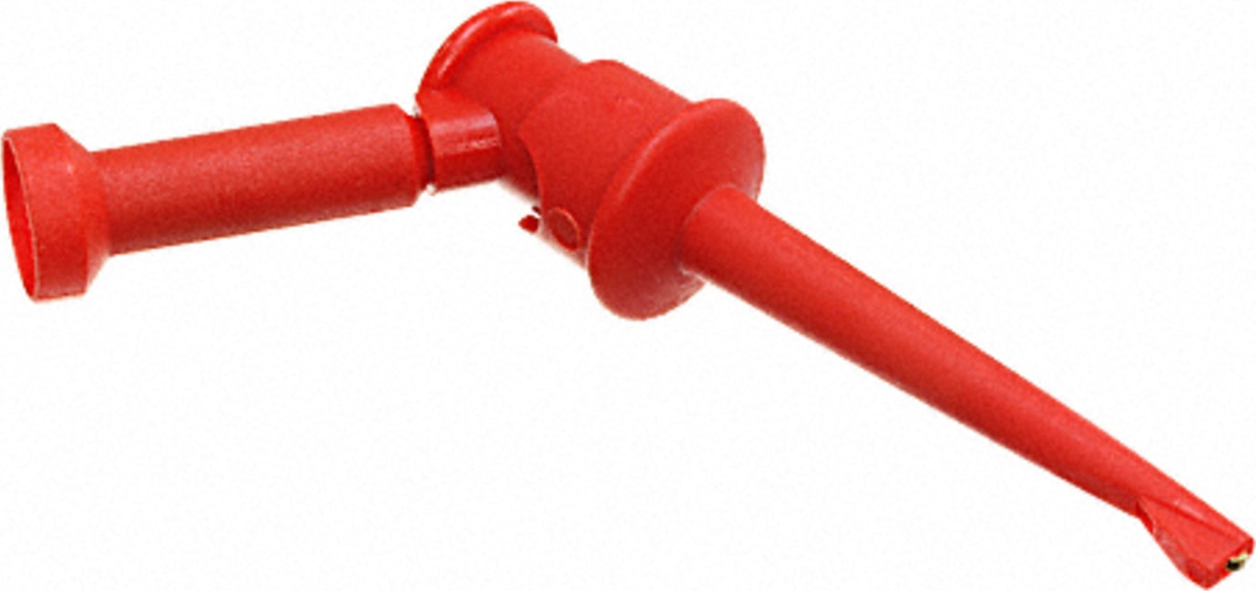 Mueller Electric BU-P4723-2 Test Clip Mini Plunger Banana Jack - Red