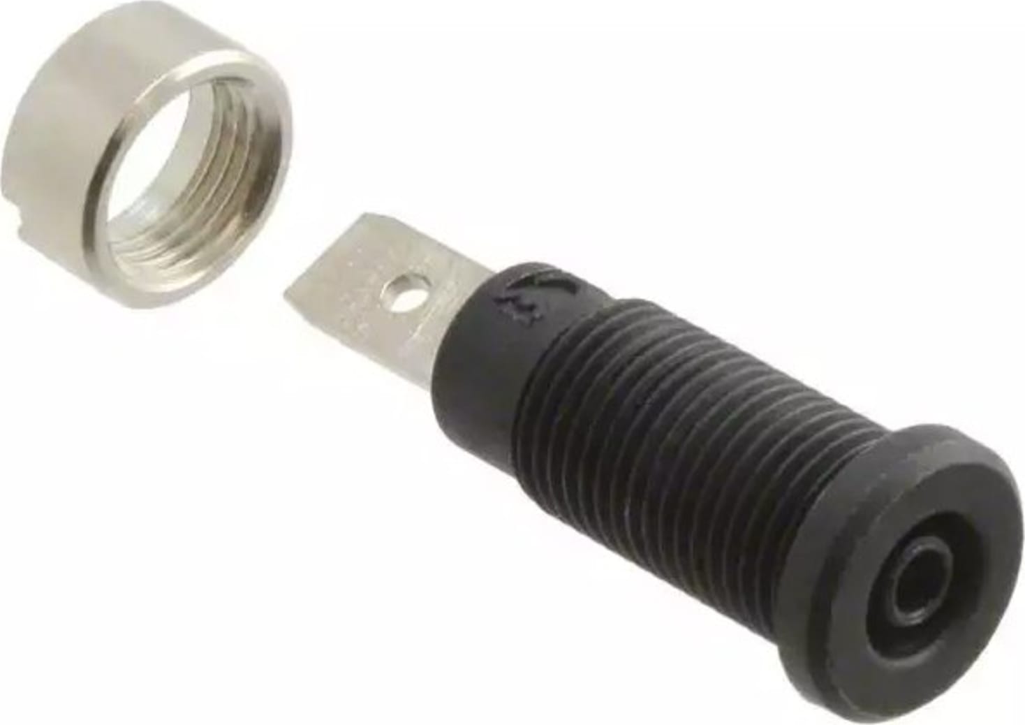 Mueller Electric BU-P72922-0 2mm Jack Sheathed Black