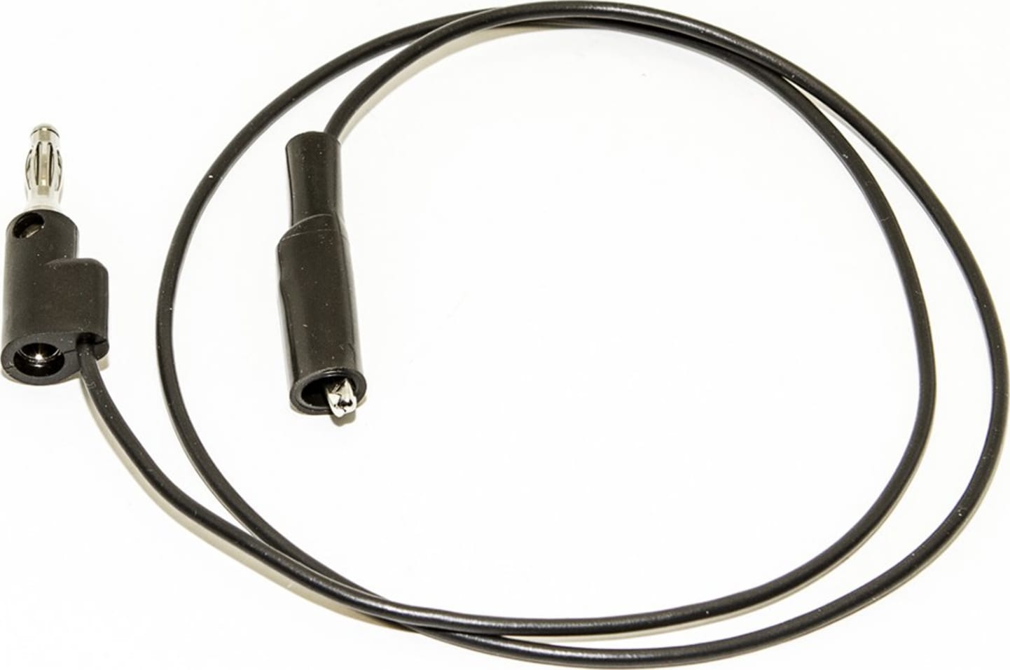 Mueller Ellectric BU-2031-A Black Insulated Alligator Clip to Stackable Banana Plug