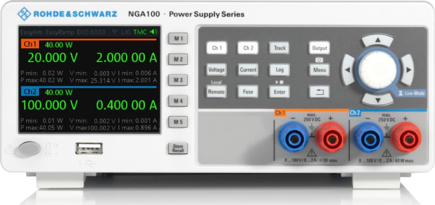Rohde & Schwarz - DC Power Supply Series (NGA100) - Front view