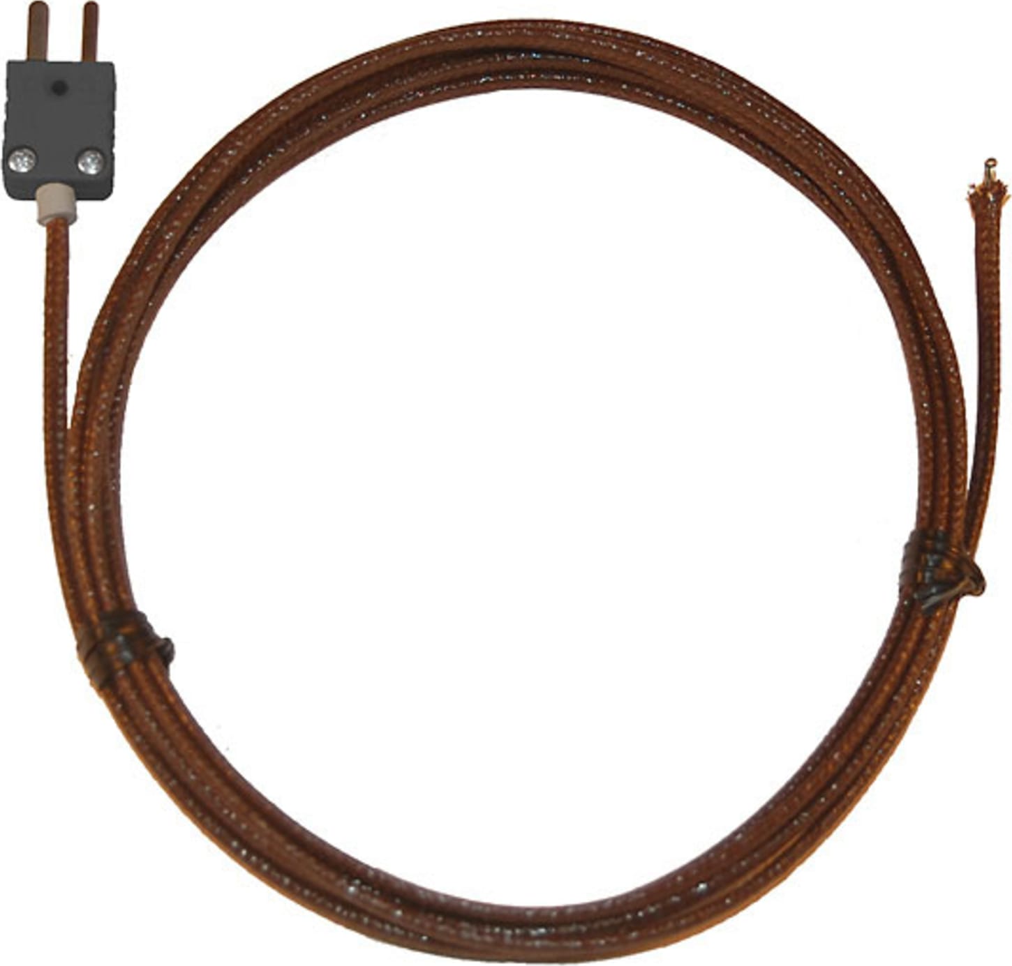 Oakton WD-08467-22 20 Gauge Fiberglass-Insulated Flexible Wire Thermocouple Probe, Type J