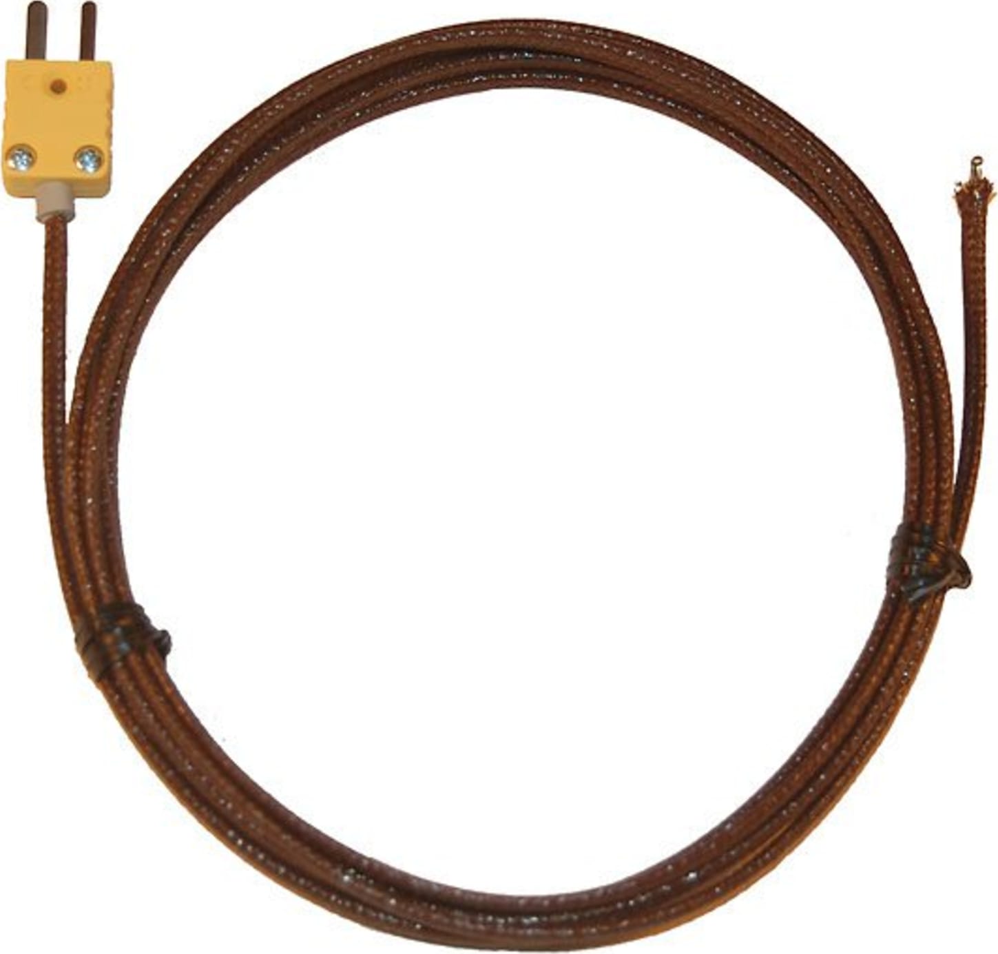 Oakton WD-08467-24 20 Gauge Fiberglass-Insulated Flexible Wire Thermocouple Probe, Type K