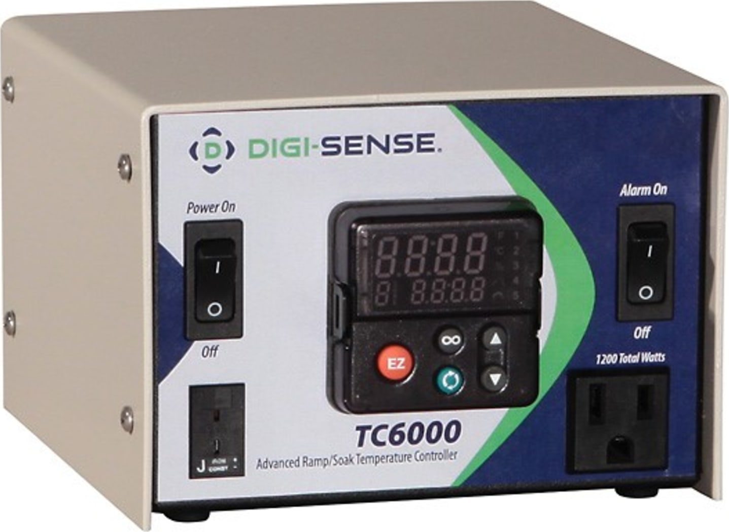 Oakton WD-36225-66 Digi-Sense 1-Zone Temperature Controller, Ramp-Soak, Type J, 120V-12A