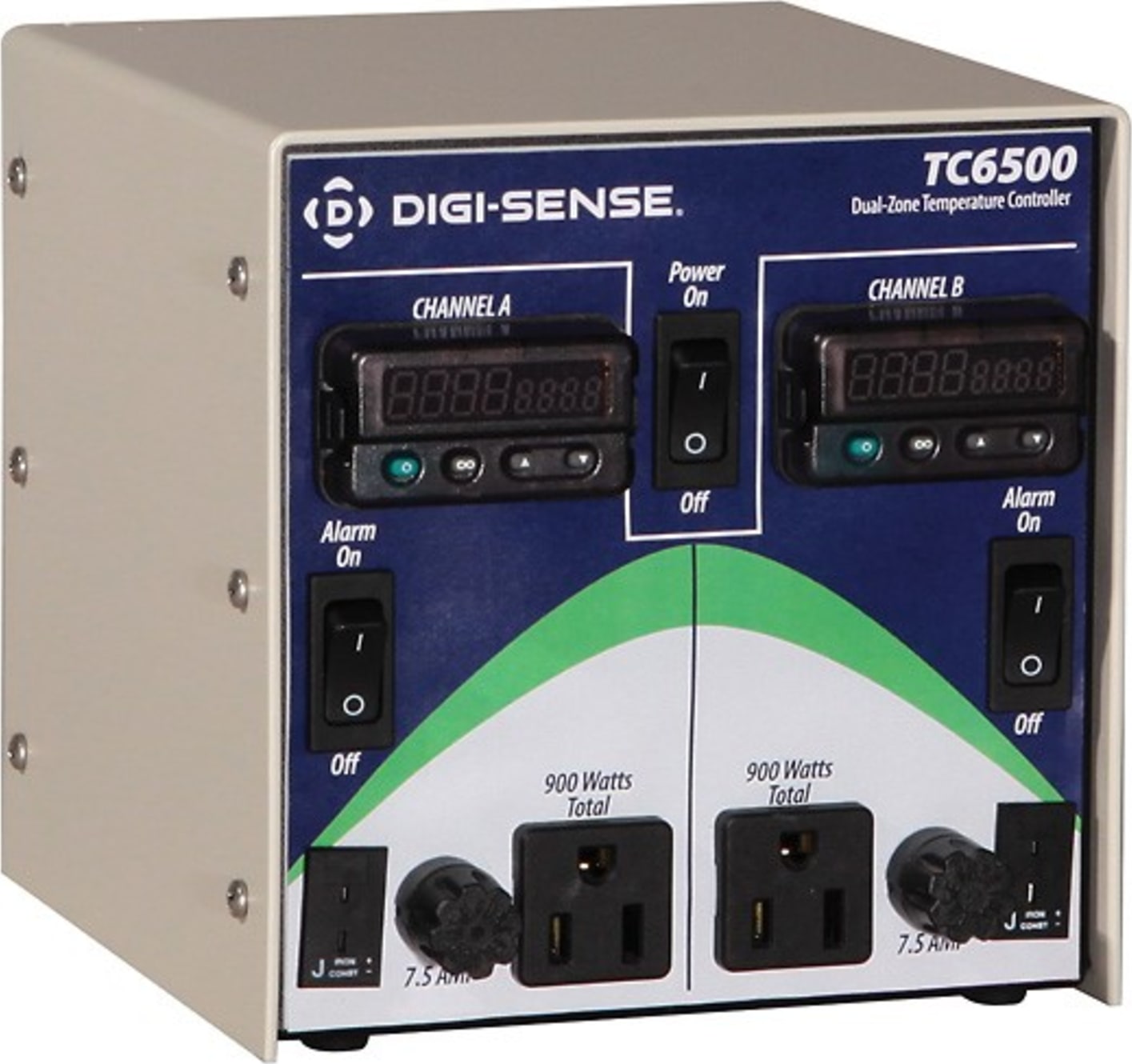 Oakton WD-36225-74 Digi-Sense 2-Zone Temperature Controller, RTD, 120V-15A