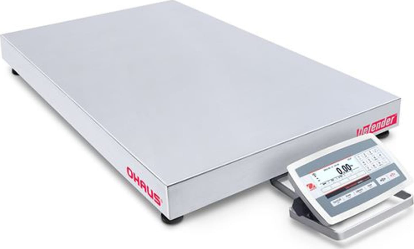 Ohaus Defender 5000 Low Profile with Stainless Steel Indicator Bench Scales