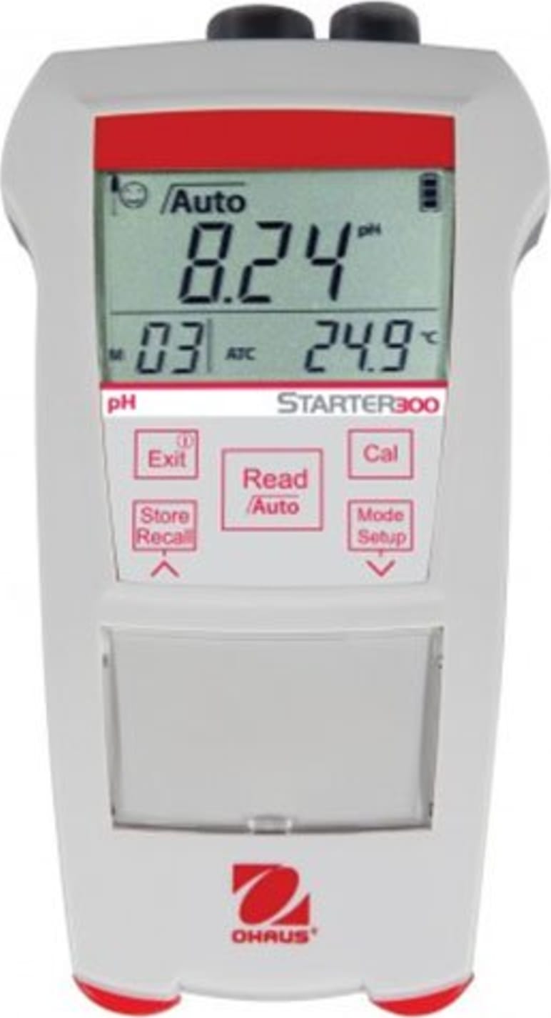 Ohaus ST300-B Starter 300 Portable pH Meter with IP54 Sets, Electrode Clip