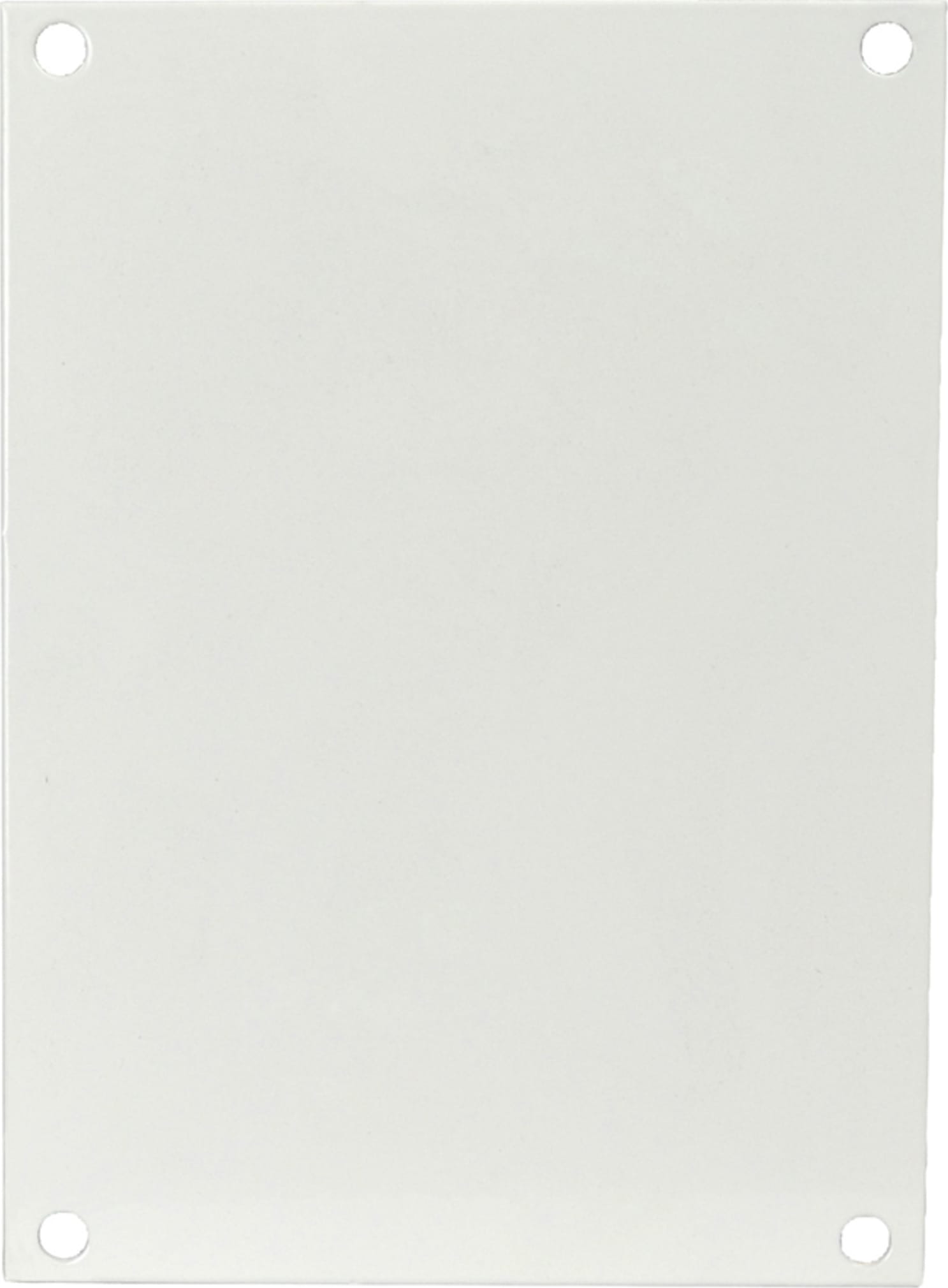 Allied Moulded P108 White Painted Carbon Steel Enclosure Back Panel 
