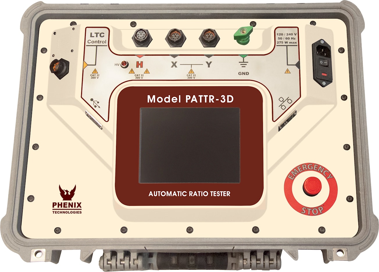 Phenix PATTR-3D Three-Phase Transformer Ratio Test Set (Full color HMI)