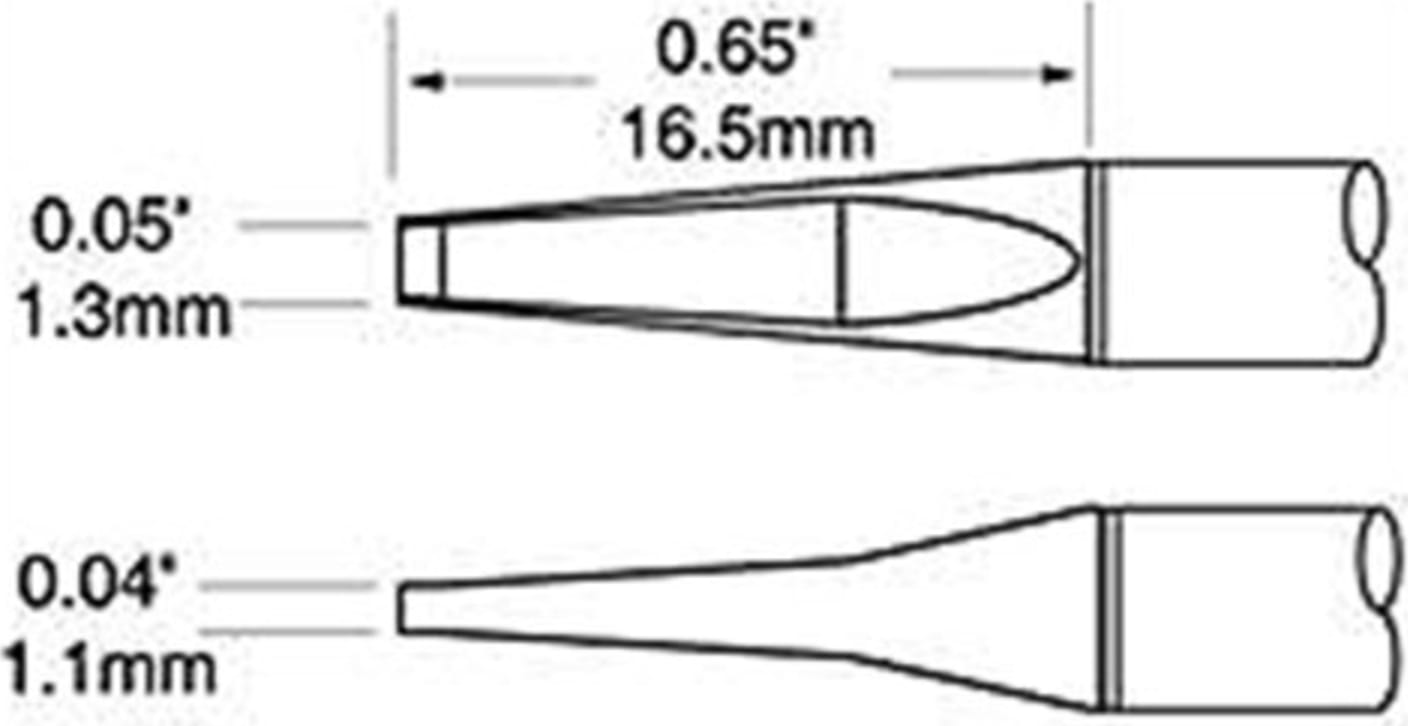 PTTC Blade, thickness 1.3mm x 16.5mm