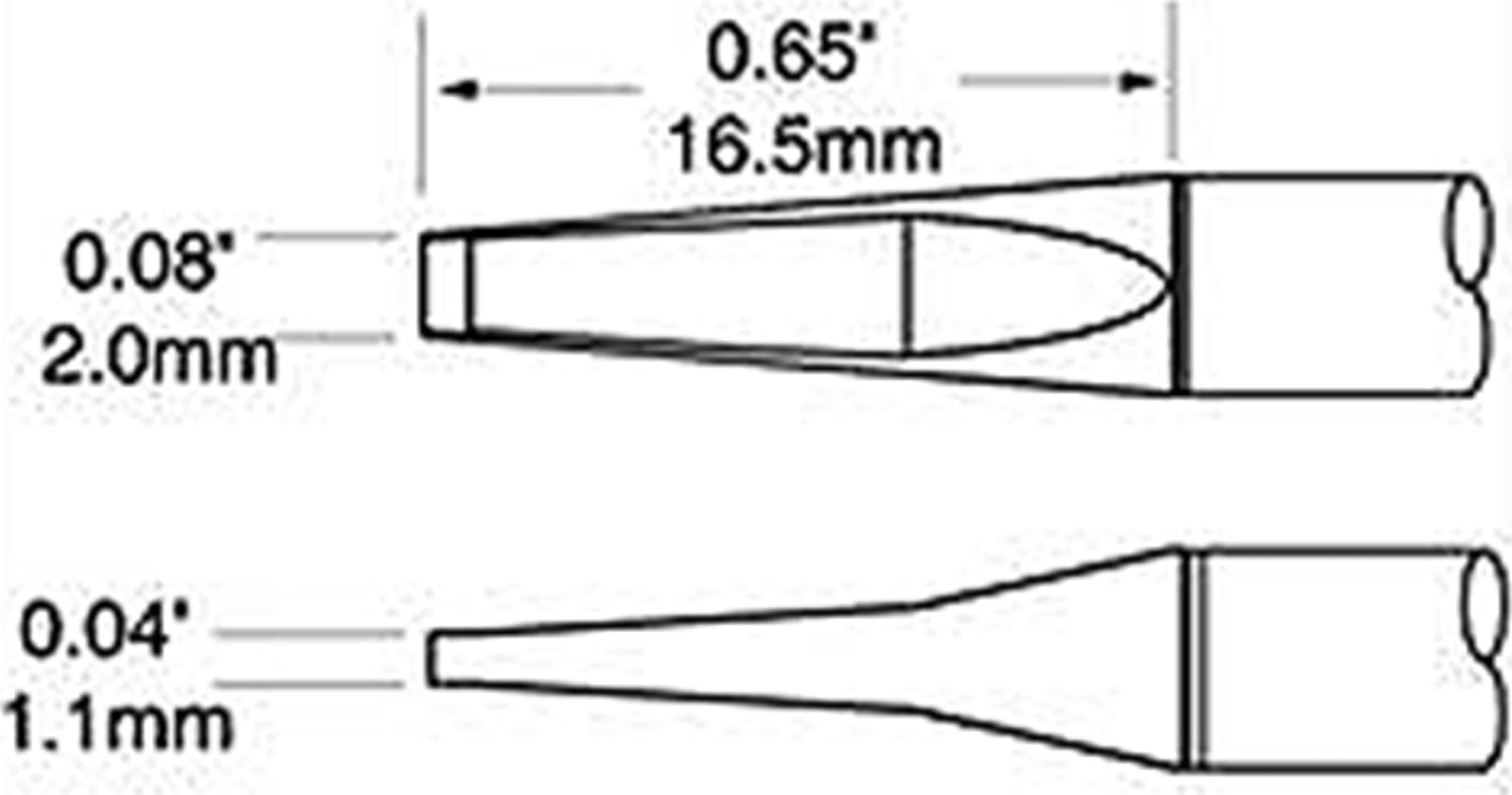 PTTC Blade, thickness 2mm x 16.5mm