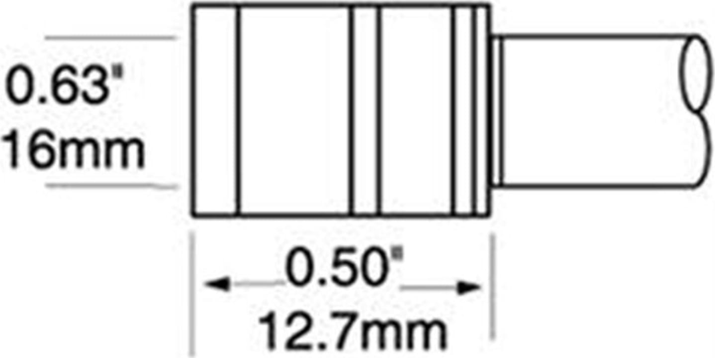 PTTC Blade Bent 22 Deg thickness 16mm x 12.7mm