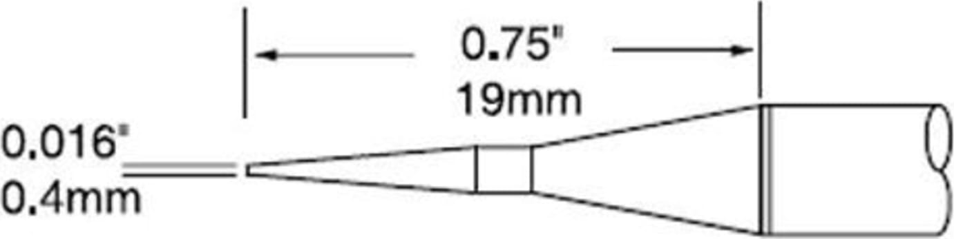 PTTC Conical 0.4mm x 19mm