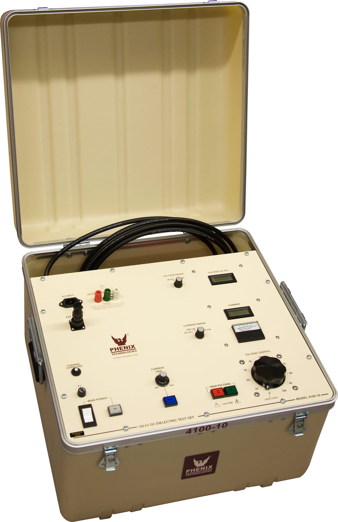 Phenix Technologies 4100-10 100 kVDC Portable DC Hipot