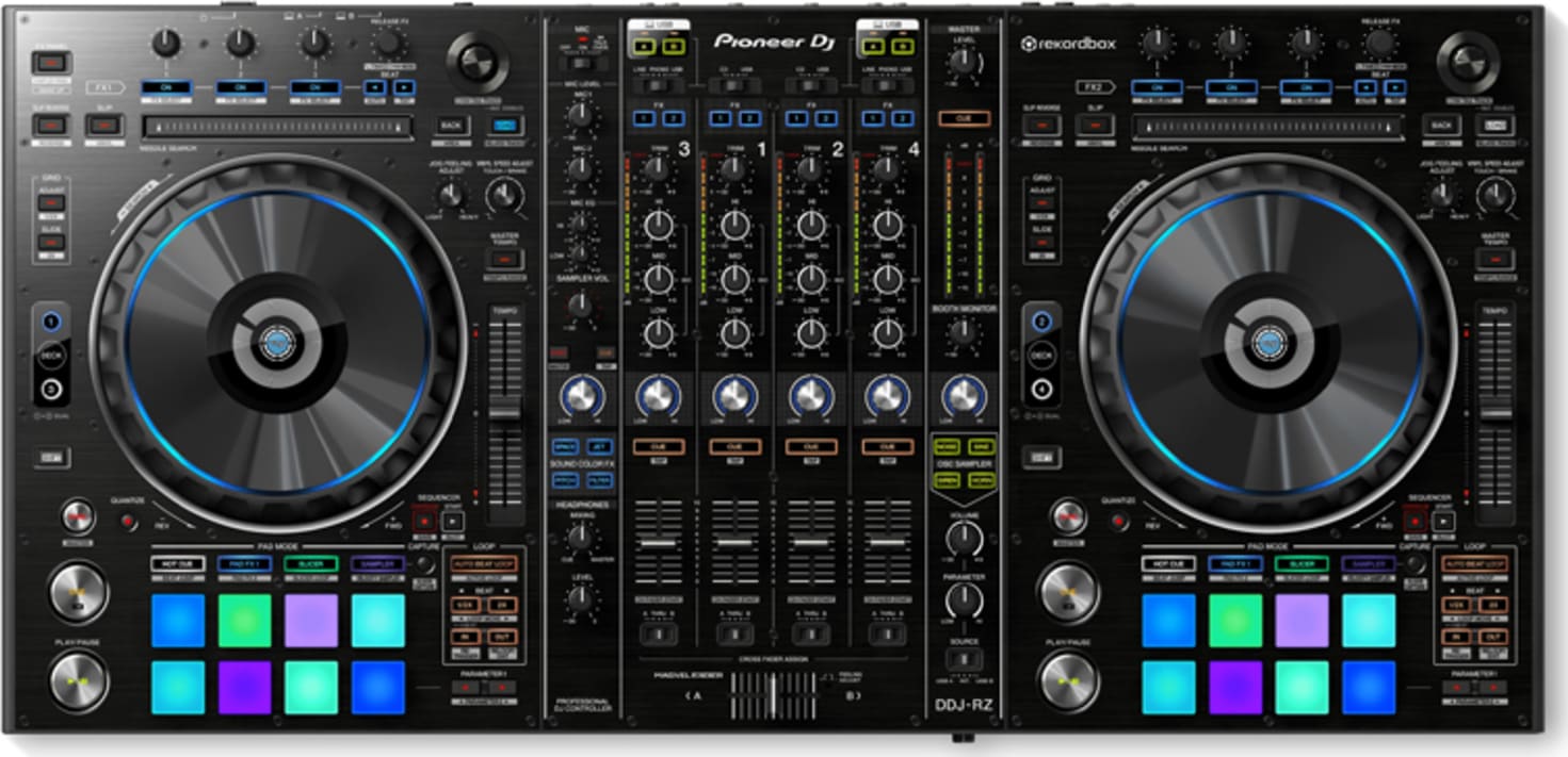 Pioneer DDJ-RZ Flagship 4-Channel Controller for Rekordbox DJ