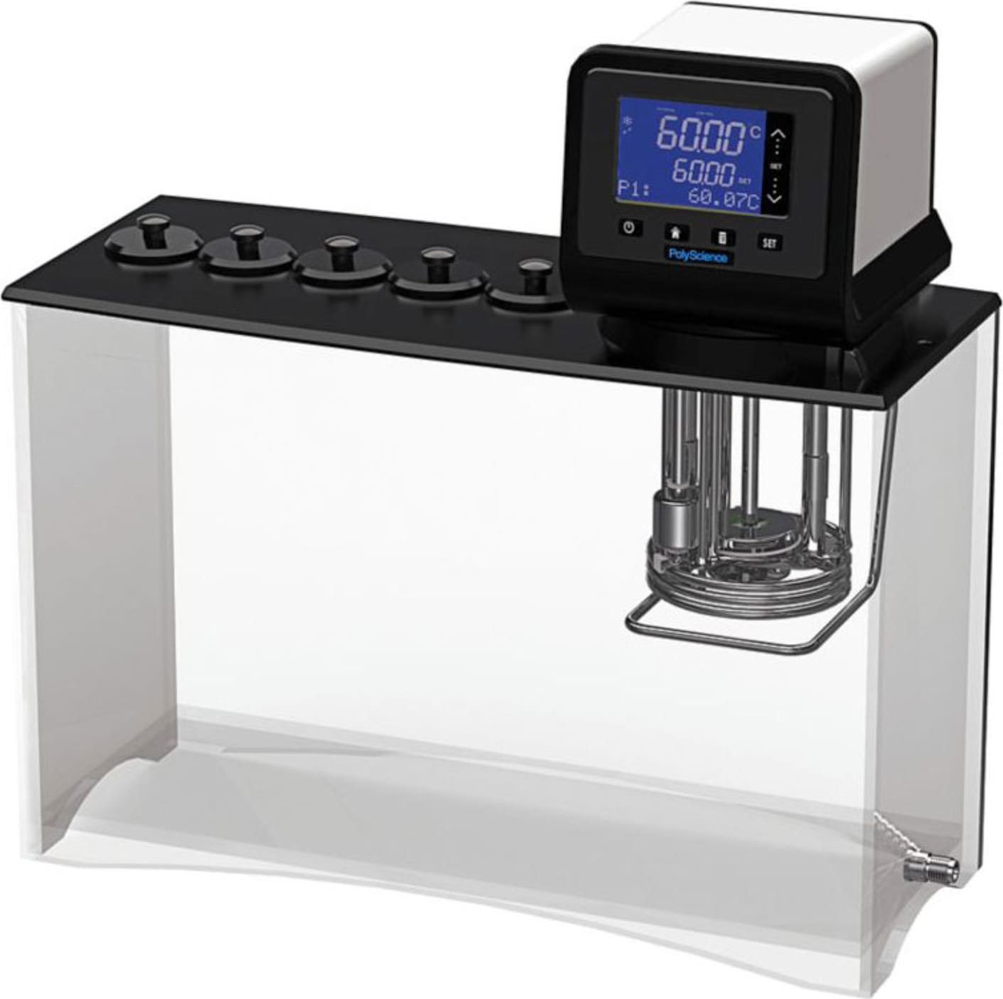 Polyscience AD29VB5R 29L Polycarbonate Viscosity Baths with Advanced Digital Temperature Controller