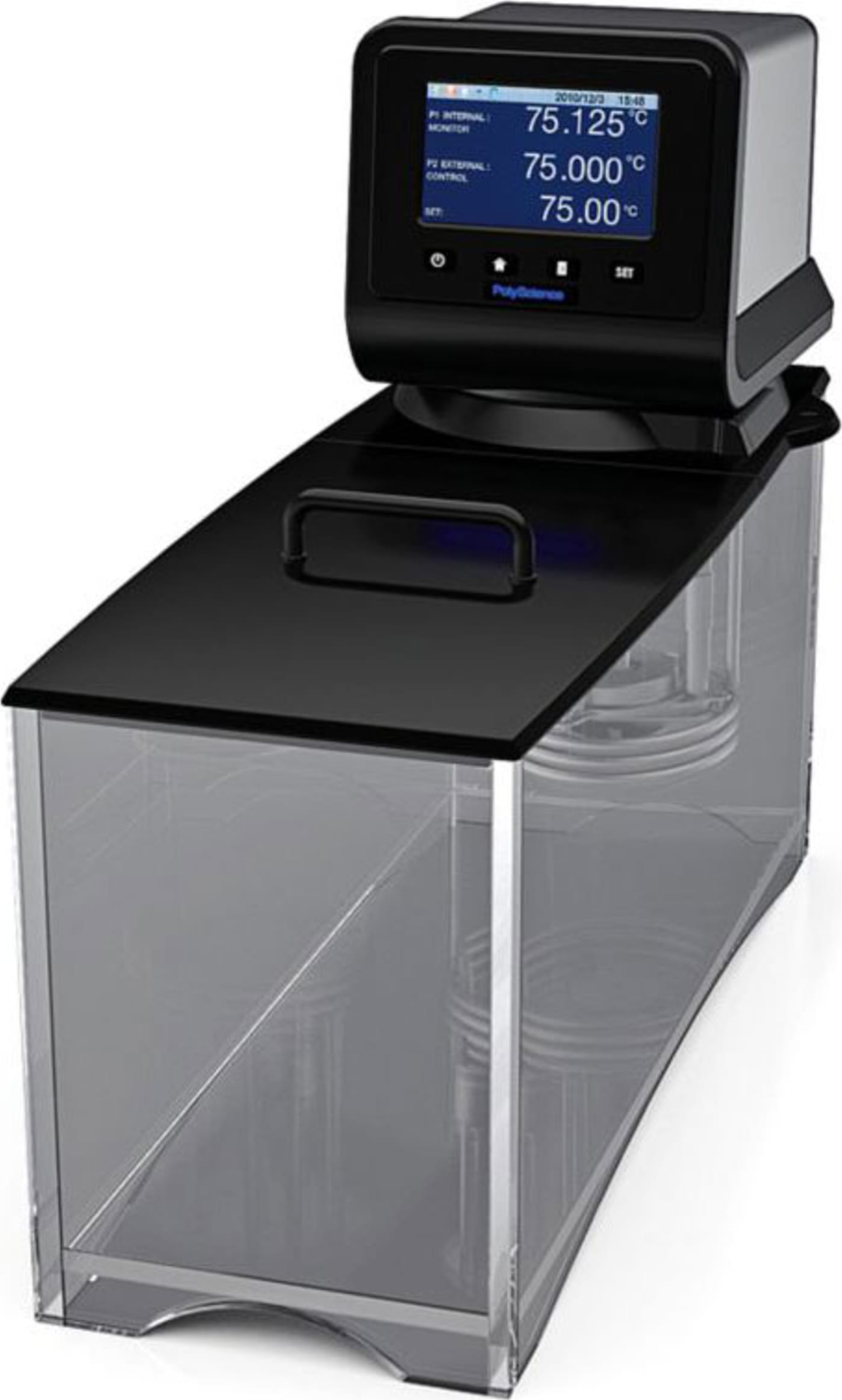 PolyScience AP14P100 14L Polycarbonate Open Bath Systems with Advanced Programmable Temperature Controller