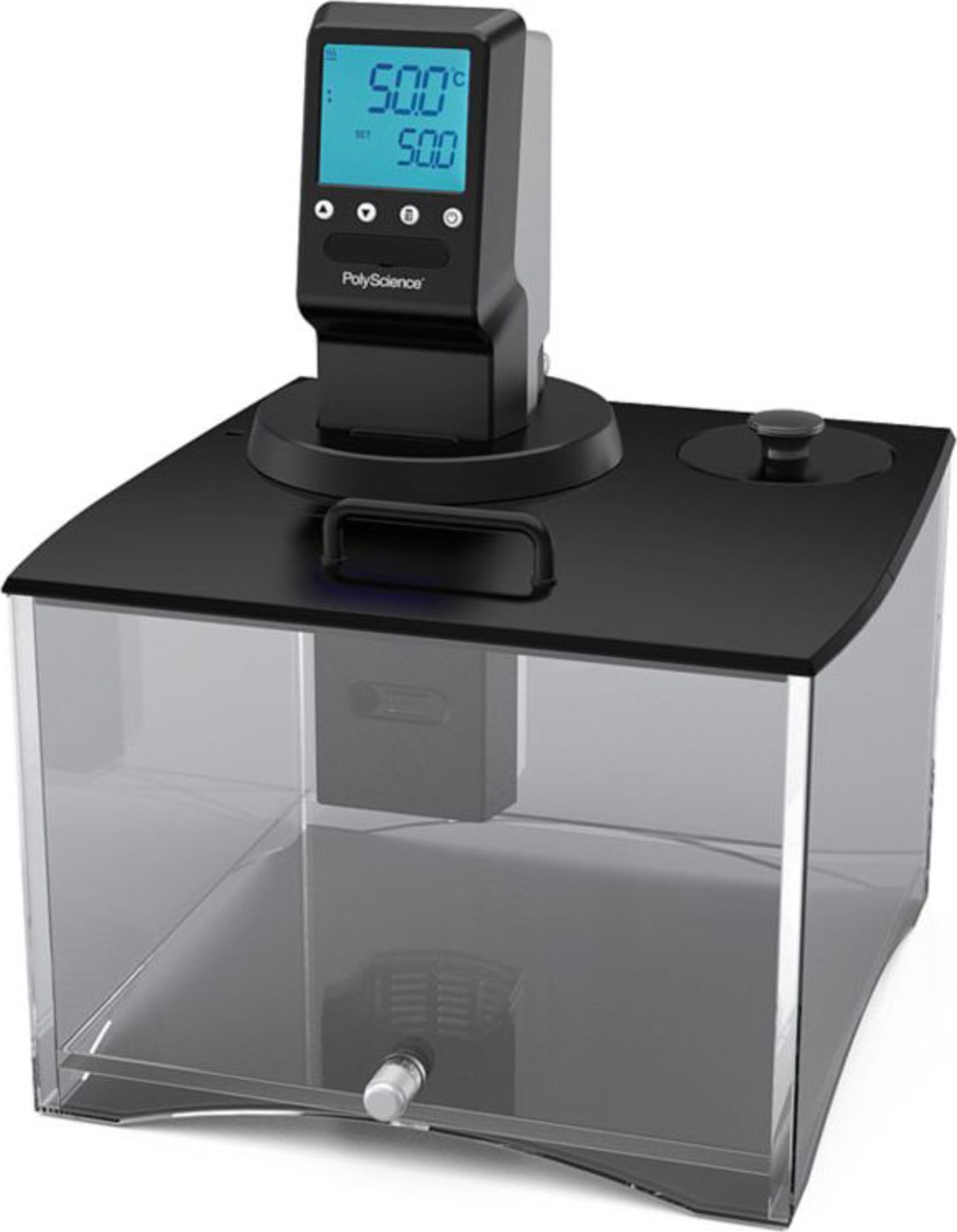 PolyScience MX17P100 17L Polycarbonate Open Bath Systems with MX Temperature Controller