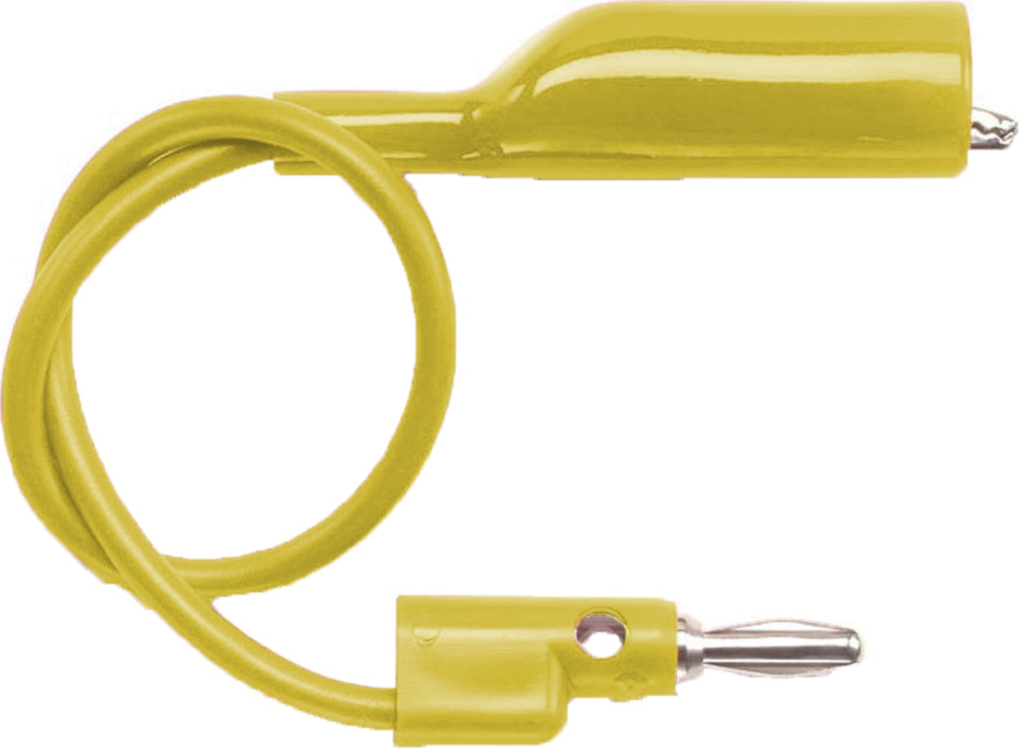 Pomona 1166-60-4 Alligator Clip, Banana Plug - Yellow