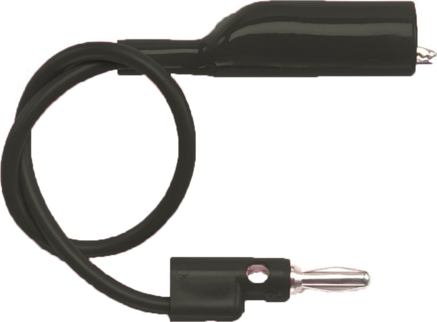 Pomona 1166-8-0 Alligator Clip, Banana Plug - Black
