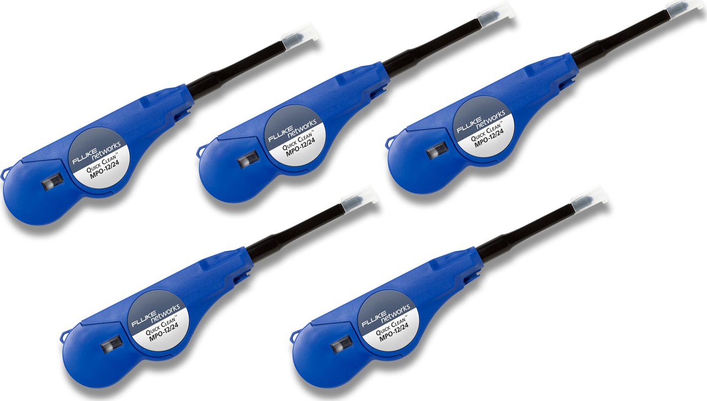 Fluke Networks QC-MPO-12/24-5P QuickClean Cleaner for MPO 12/24 Fiber, Pack of 5 cleaners