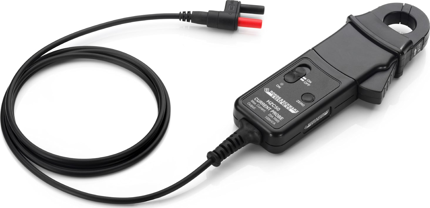 Rohde & Schwarz HZC50 AC/DC Current Probe, 30 A, 4 mm connectors