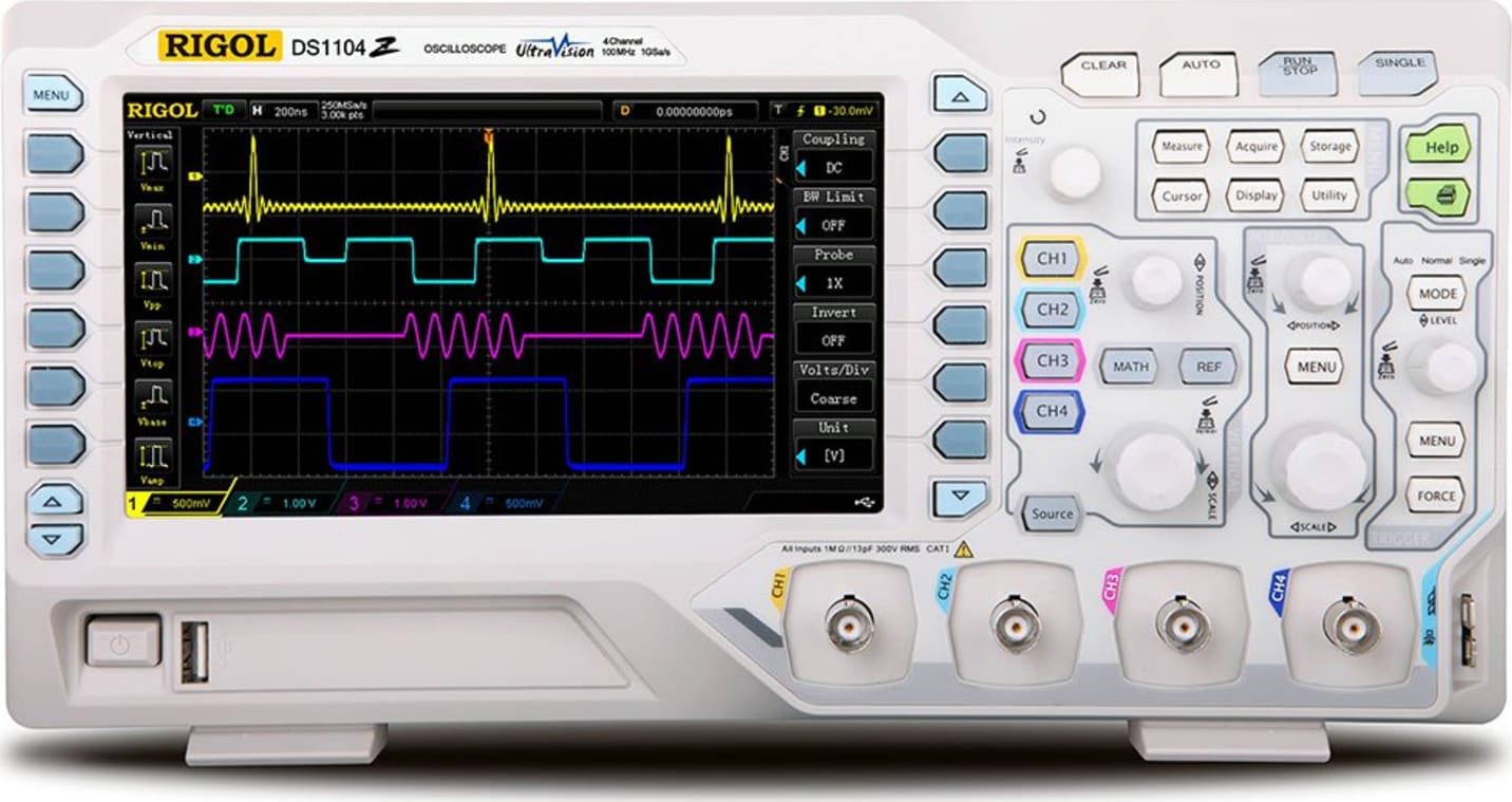Rigol DS1104Z-S Digital Oscilloscope 100 MHz plus 25 MHz