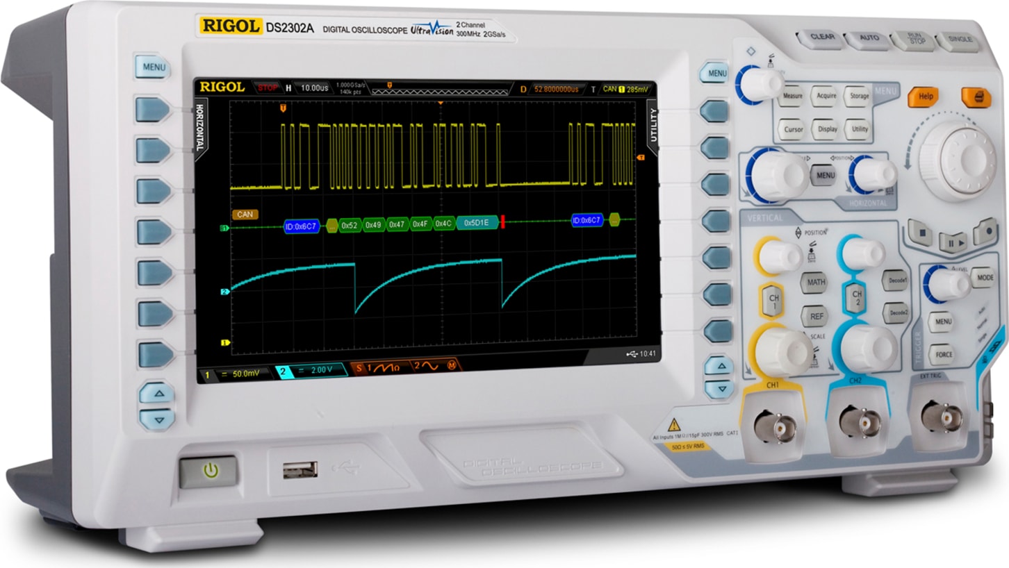 Rigol DS2302A 300 MHz Digital Oscilloscope Right Side
