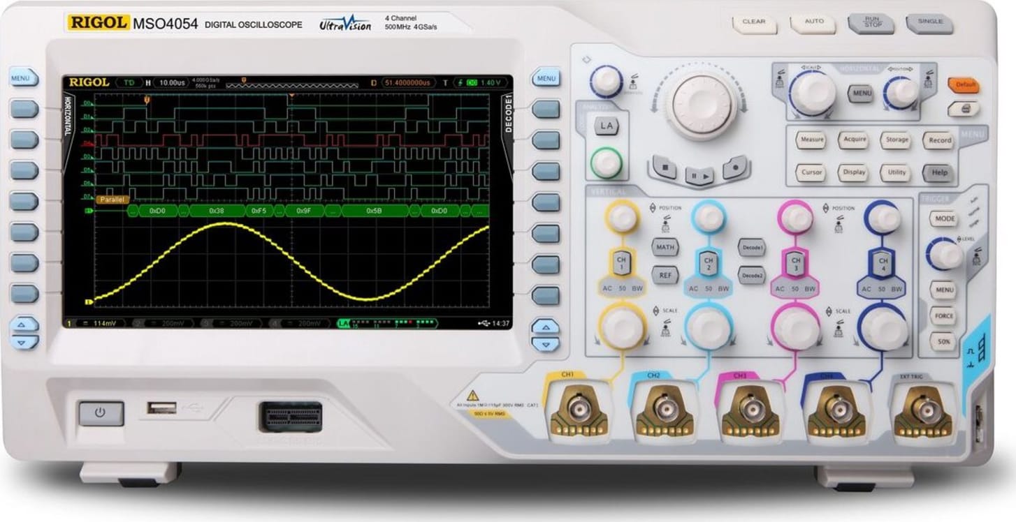 Rigol MSO4054 Mixed Signal Oscilloscope 500MHz-4 Channel