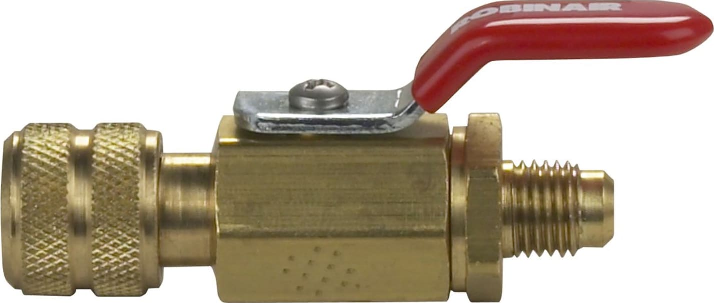 Robinair 40380 Quick Coupler Style Valve 1/4 FFL Coupler x 1/4 MFL