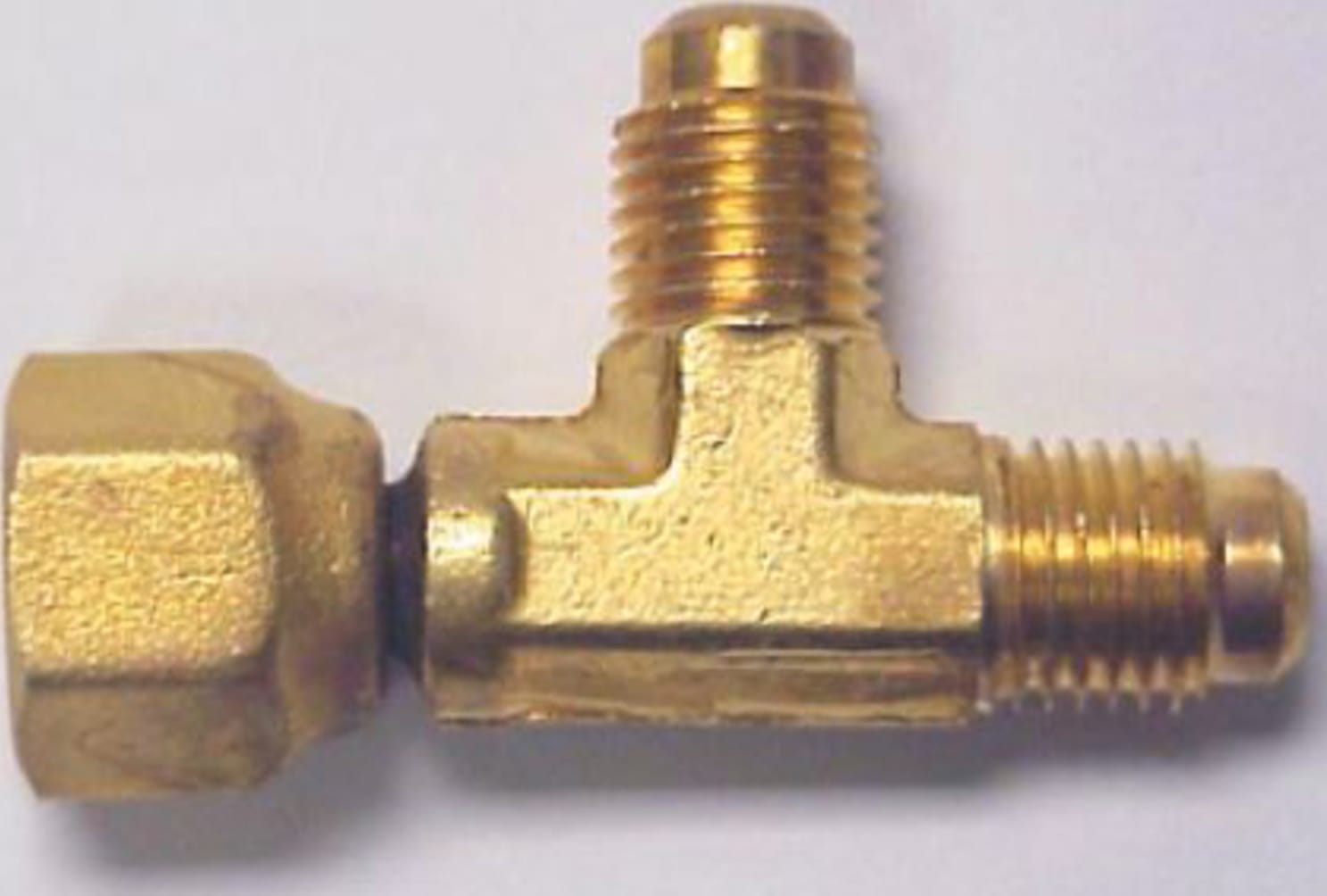 Robinair 40396 1/4 MFL Branch with Core 1/4 MFL Run x 1/4 FFL Swivel Run, pkg/3