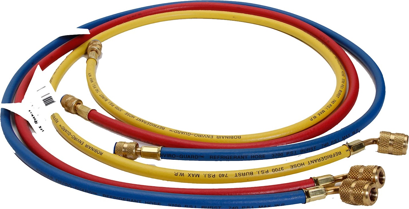Robinair 1/4" Enviro-Guard Hose with Quick Seal Fittings