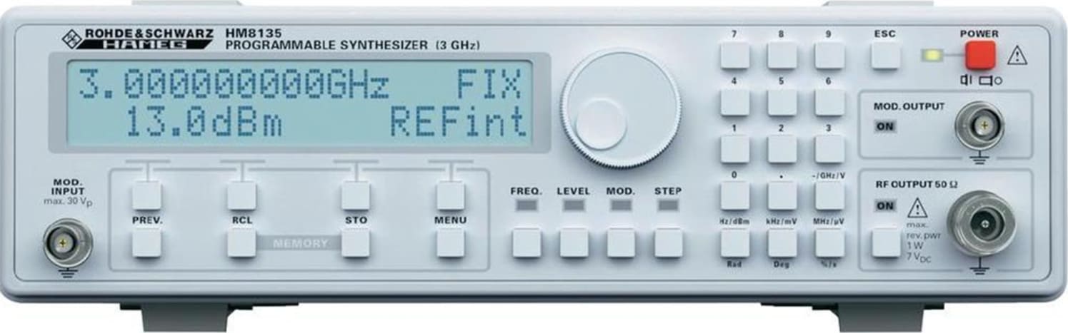 Rohde & Schwarz HM8135 RF Synthesizer 1 Hz to 1.2/3 GHz