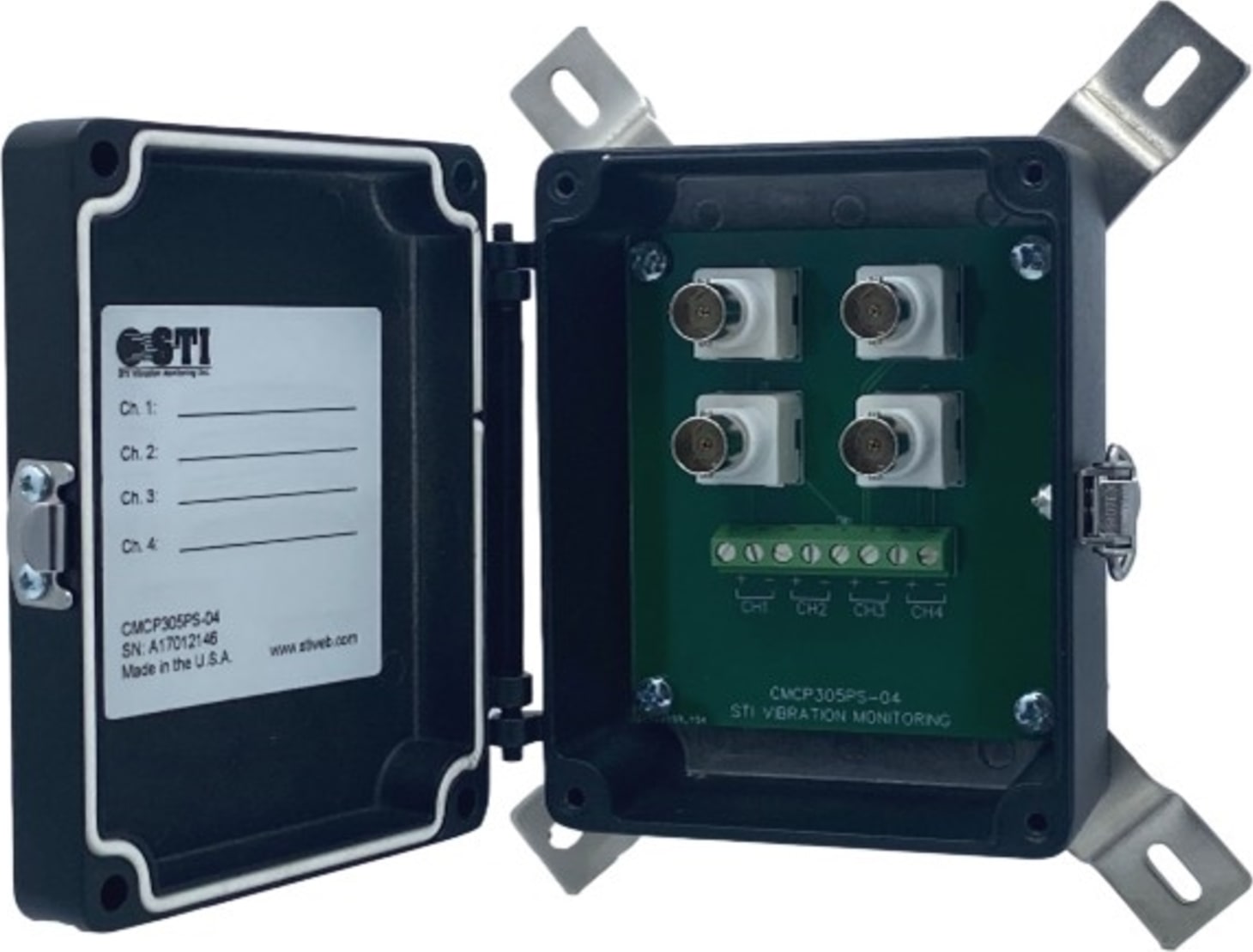 SKF CMCP 305-02-01 - CMCP305PS Quick Access Series BNC Box, 2 Channel, Without Cable Glands