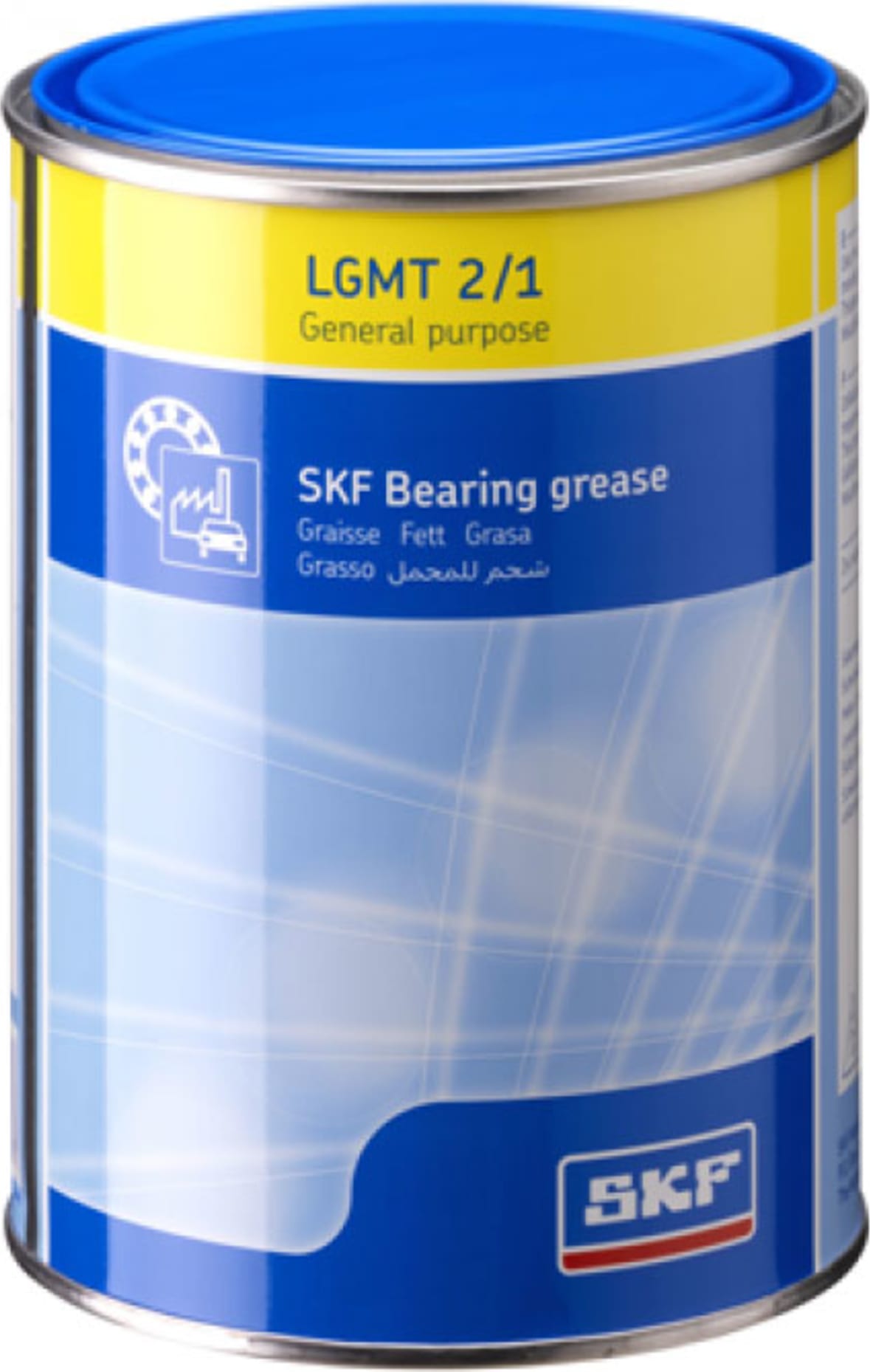 SKF LGMT 2/1 General Purpose Industrial and Automotive NLGI 2 Grease, 1 kg Can