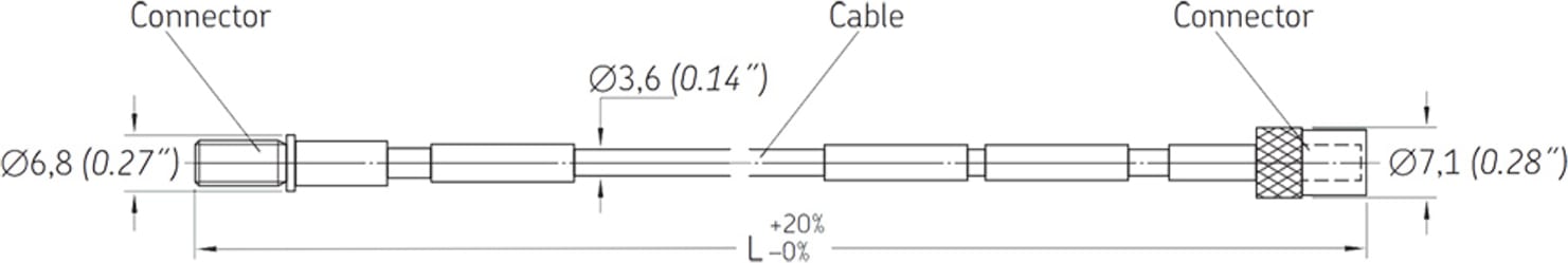 SKF CMSS 985-L-80 - Extension Cable for Eddy Current Probe System