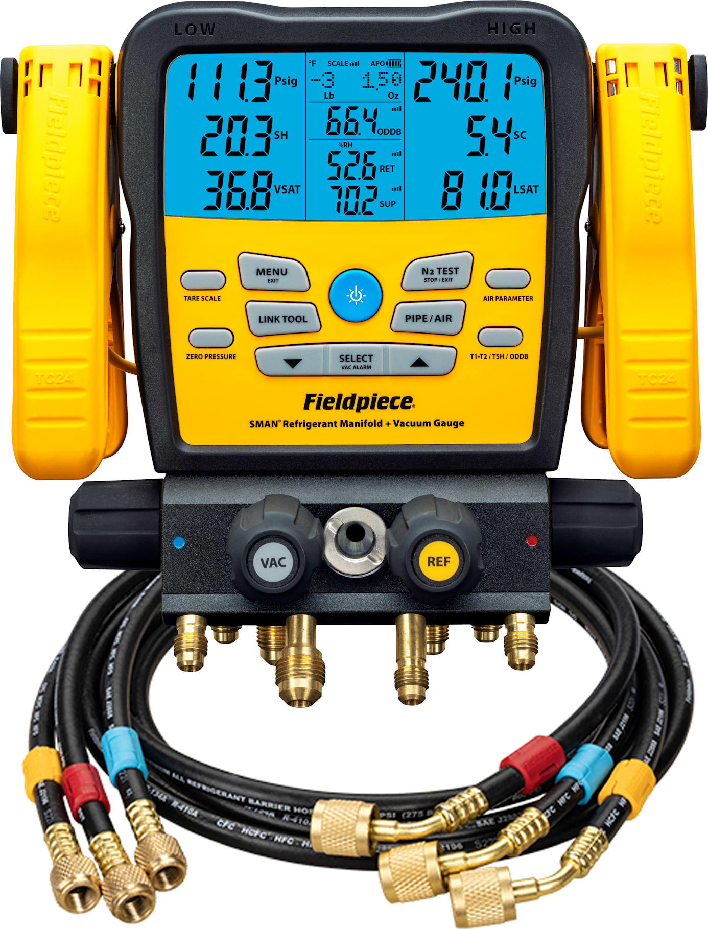 Fieldpiece SM482V - Package with 4 Port Wireless Refrigerant