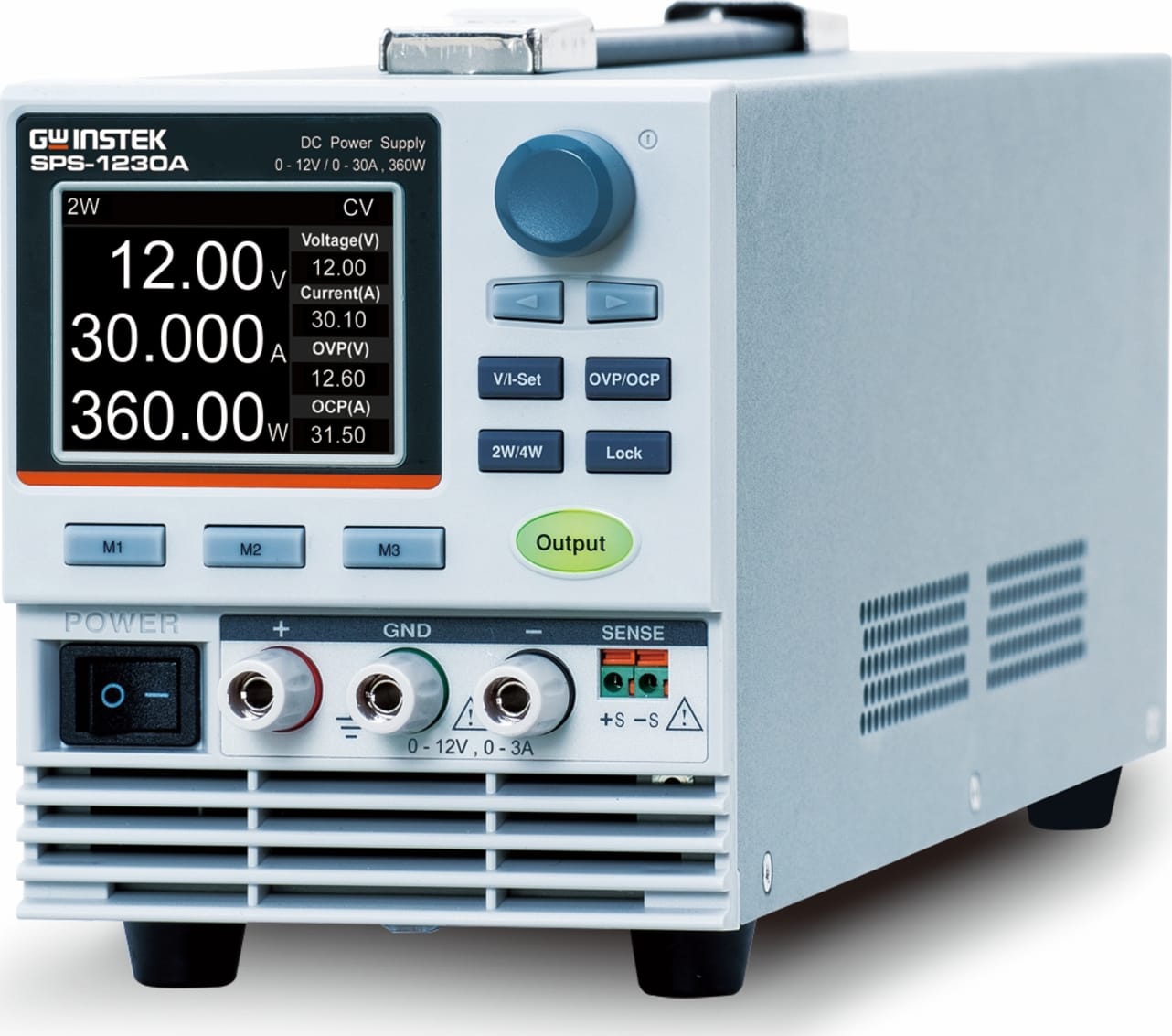 Instek SPS-1230A - Single Channel Switching Mode DC Power Supply (0-12V ...