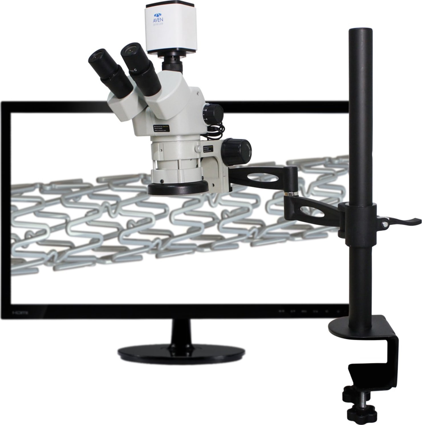 Aven Tools SPZV50-258-553 Stereo Zoom Trinocular Microscope