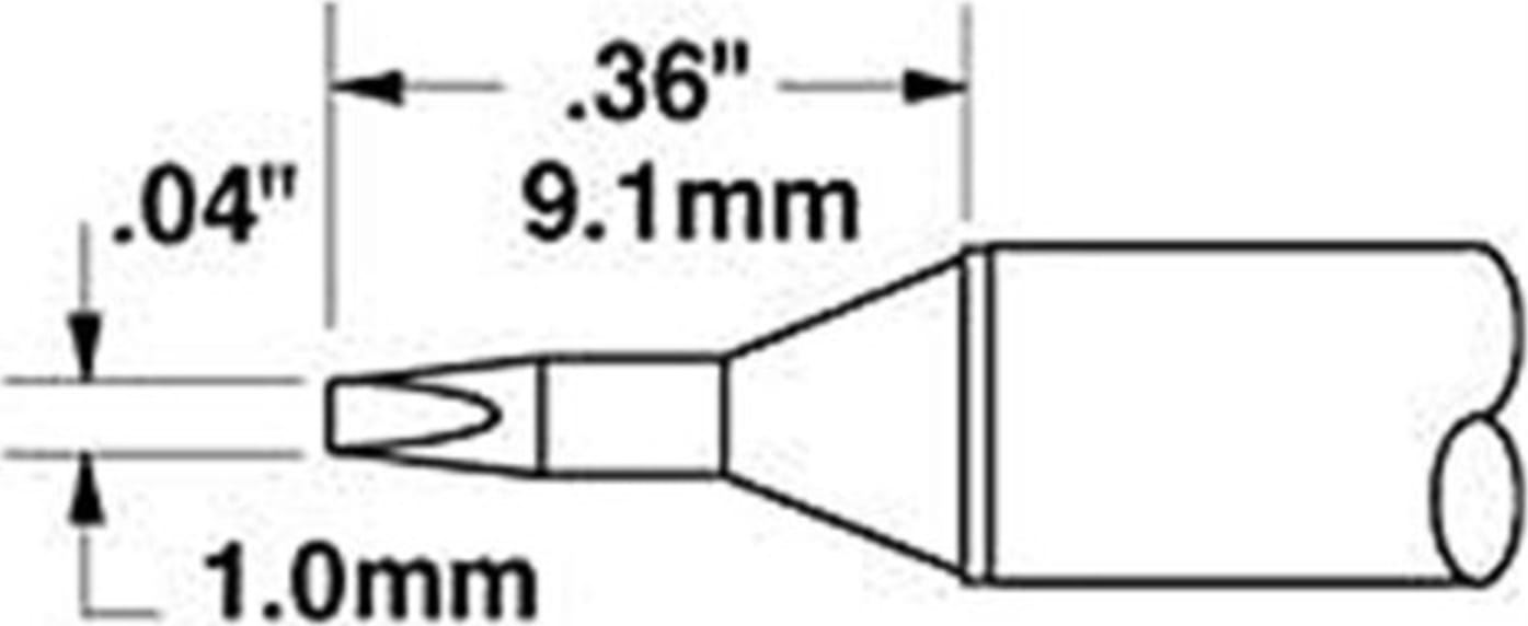 STTC Chisel 30 Deg 1.0mm x 9.1mm